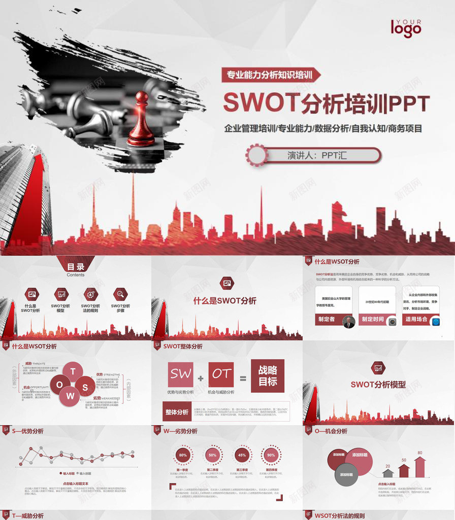 SWOT分析培训PPT课件模板PPT模板_新图网 https://ixintu.com 分析 培训 模板 课件