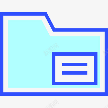 文件夹网络安全线性颜色图标图标
