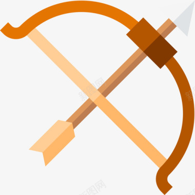 弓箭古希腊4扁平图标图标