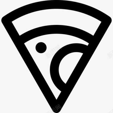 披萨食物47直系图标图标