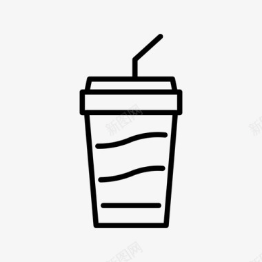 果汁饮料咖啡杯图标图标