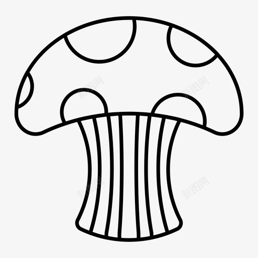 蘑菇花园园艺图标svg_新图网 https://ixintu.com 园艺 园艺图标 植物 花园 蘑菇