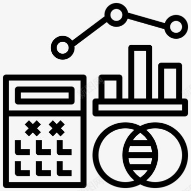 数学书籍计算器图标图标