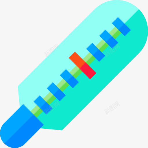 温度计医疗器械扁平图标svg_新图网 https://ixintu.com 医疗器械 扁平 温度计