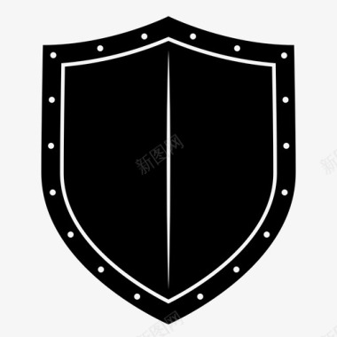 中世纪盾牌盔甲骑士图标图标
