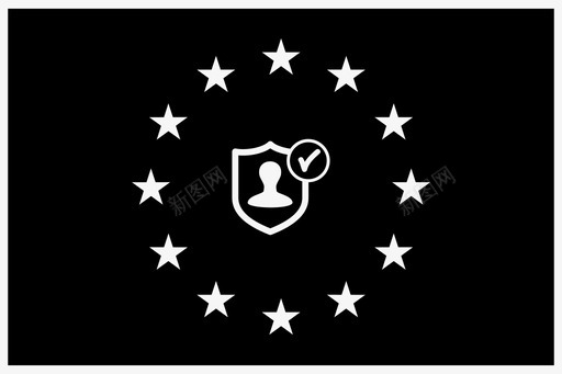 欧洲公民国旗图标图标