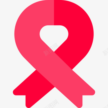 Ribbon世界癌症意识日第4天平淡图标图标