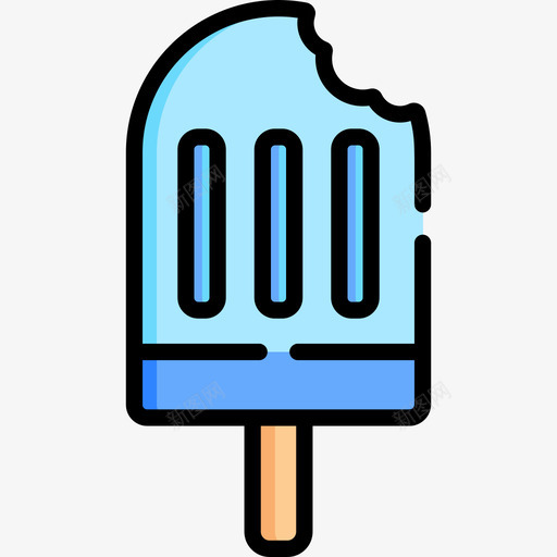 冰淇淋春季15线性颜色图标svg_新图网 https://ixintu.com 冰淇淋 春季15 线性颜色