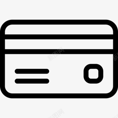 信用卡基本图标3线性图标
