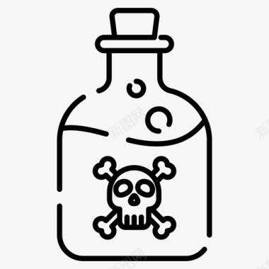 毒药瓶子药水图标图标