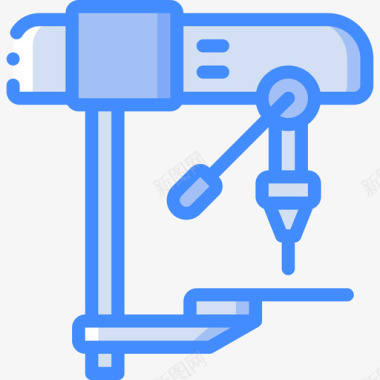 钻头工具29蓝色图标图标