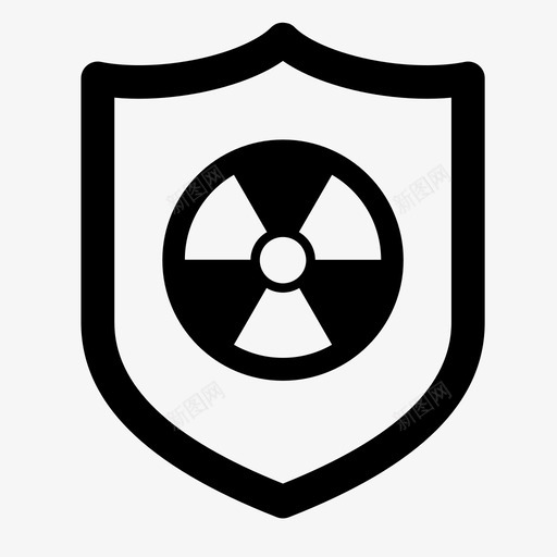 核安全原子能电力图标svg_新图网 https://ixintu.com 原子能 安全 核安全 电力