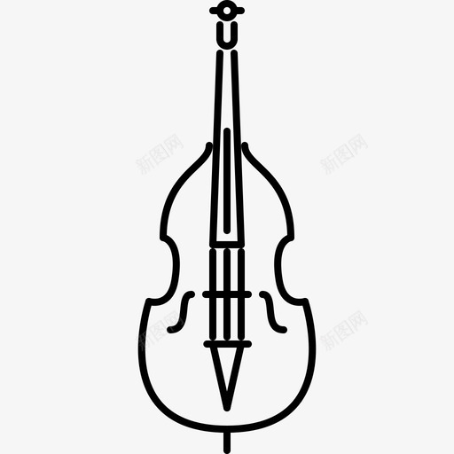 大提琴音乐30线性图标svg_新图网 https://ixintu.com 大提琴 线性 音乐30