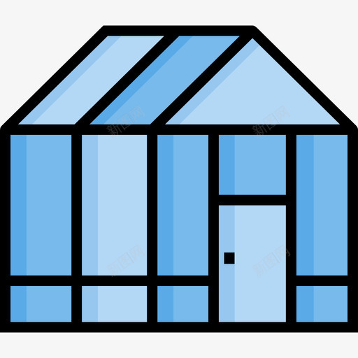 温室农业2线性颜色图标svg_新图网 https://ixintu.com 农业2 温室 线性颜色