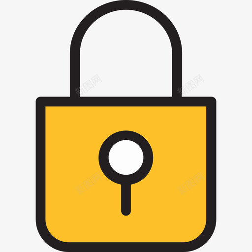 锁40安全锁线性颜色图标svg_新图网 https://ixintu.com 40安全锁 线性颜色 锁