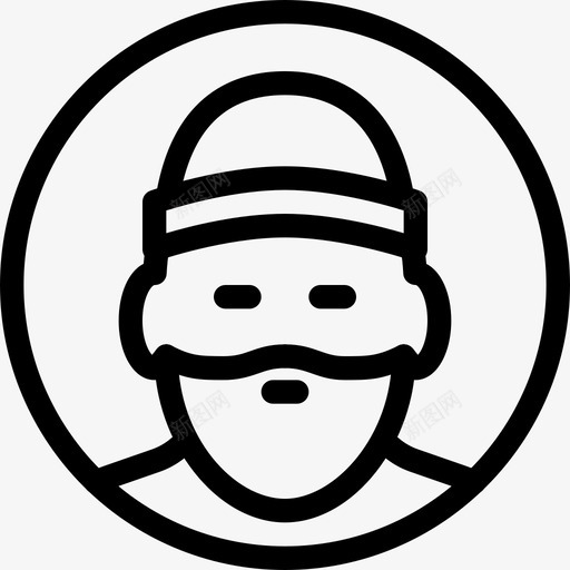 木人头像帽子图标svg_新图网 https://ixintu.com 头像 头像线图标 帽子 护目镜 木人 森林人