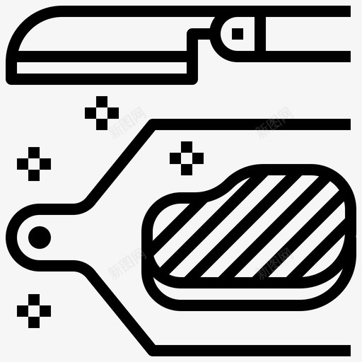 肉烧烤食物图标svg_新图网 https://ixintu.com 烧烤 烧烤和鳃派对 牛排 肉 蛋白质 食物