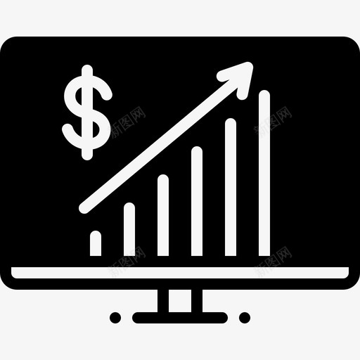 业务进展成就计算机图标svg_新图网 https://ixintu.com 业务进展 成就 投资 计算机