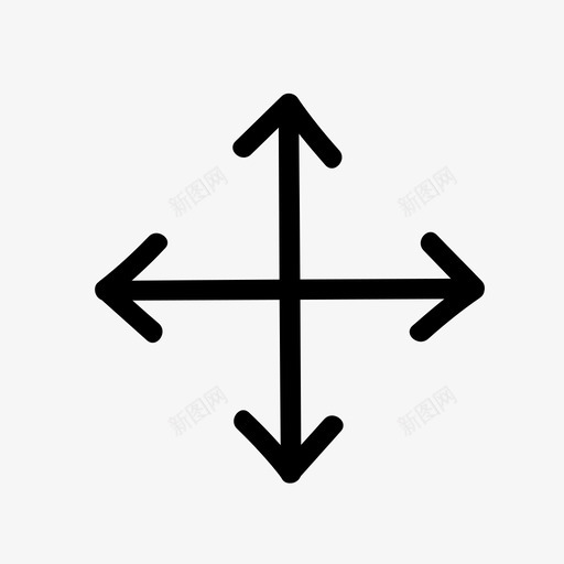 两个箭头交叉比例尺方向手绘图标svg_新图网 https://ixintu.com 两个箭头交叉比例尺 地图和地理 手绘 方向