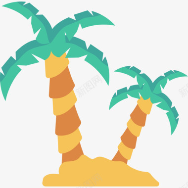 椰树旅游公寓图标图标