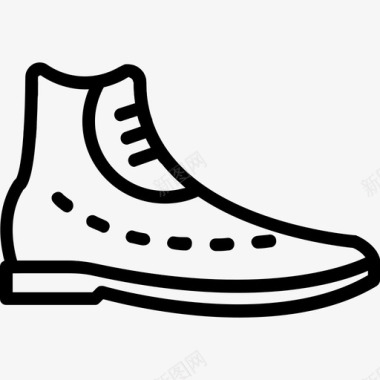 靴子男鞋2直线型图标图标