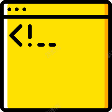 编码显影25黄色图标图标