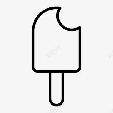 冰棒甜点冰糖图标图标