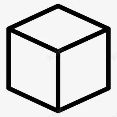 立方体方框元素图标图标