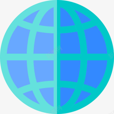 地球仪地理8平面图标图标