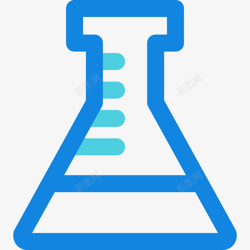 烧瓶杂项22线状蓝色图标svg_新图网 https://ixintu.com 杂项22 烧瓶 线状蓝色