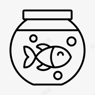 鱼缸动物水族馆图标图标