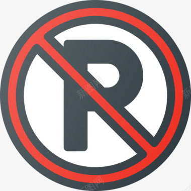禁止停车交通路标线条颜色图标图标