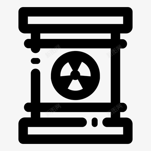放射性废物油桶放射性桶图标svg_新图网 https://ixintu.com 放射性废物 放射性桶 油桶 能源和电力概述第一卷