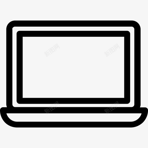 笔记本电脑小工具线性图标svg_新图网 https://ixintu.com 小工具 笔记本电脑 线性