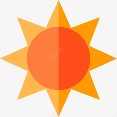 太阳家庭自动化12平面图标图标