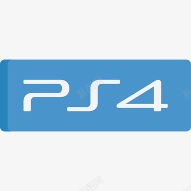 Ps4视频游戏徽标扁平图标图标