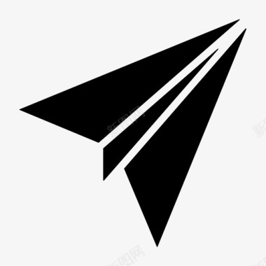 纸飞机折纸飞机投掷飞机图标图标