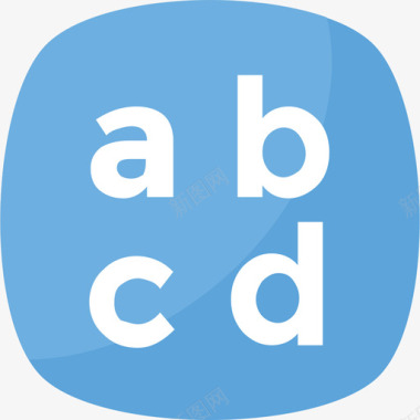 Abc符号26扁平图标图标