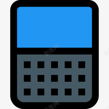 黑莓手机6线性颜色图标图标