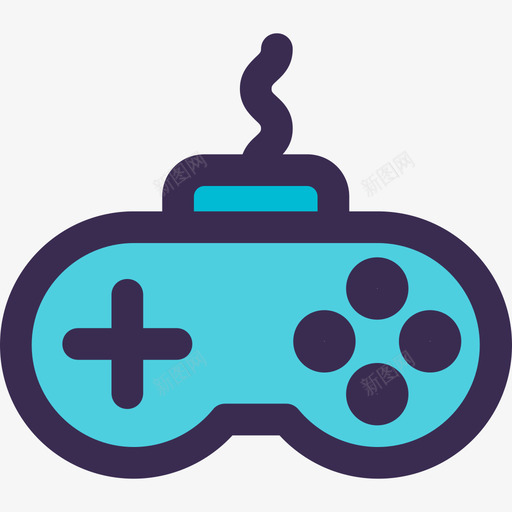 Gamepad商务170线性颜色蓝色图标svg_新图网 https://ixintu.com Gamepad 商务170 线性颜色蓝色