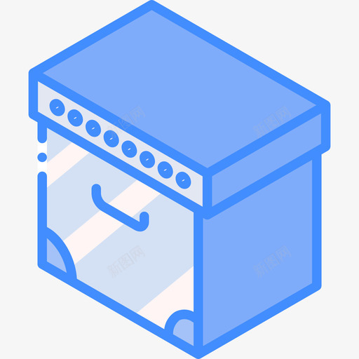 盒子必需品16蓝色图标svg_新图网 https://ixintu.com 必需品16 盒子 蓝色