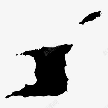 特立尼达和多巴哥加勒比海国家图标图标