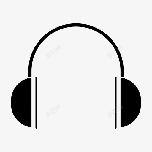 耳机听玩图标svg_新图网 https://ixintu.com 听 玩 网页设计字形 耳机