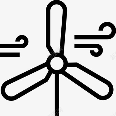 风天气100线性图标图标