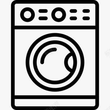 洗衣机家用家具直列式图标图标