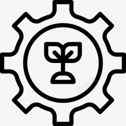 污染生态学土壤生态绿色图标高清图片