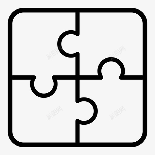 拼图商业想法图标svg_新图网 https://ixintu.com 商业 团队合作 想法 拼图 智力