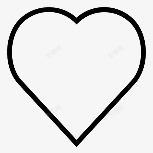 爱的心书签最爱图标svg_新图网 https://ixintu.com 书签 喜欢 基本简单的行1 最爱 爱的心
