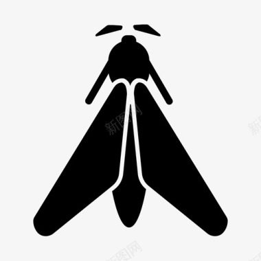 蛾子虫子昆虫图标图标