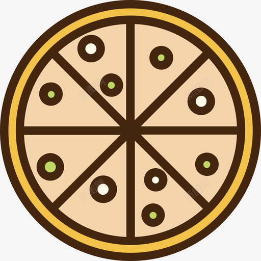 披萨披萨3原色图标svg_新图网 https://ixintu.com 原色 披萨 披萨3